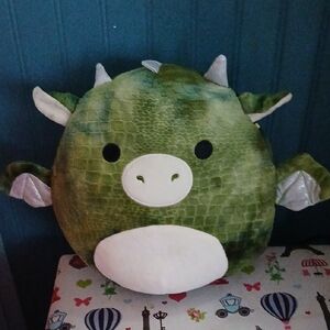 Squishmallows Green Plush Dragon